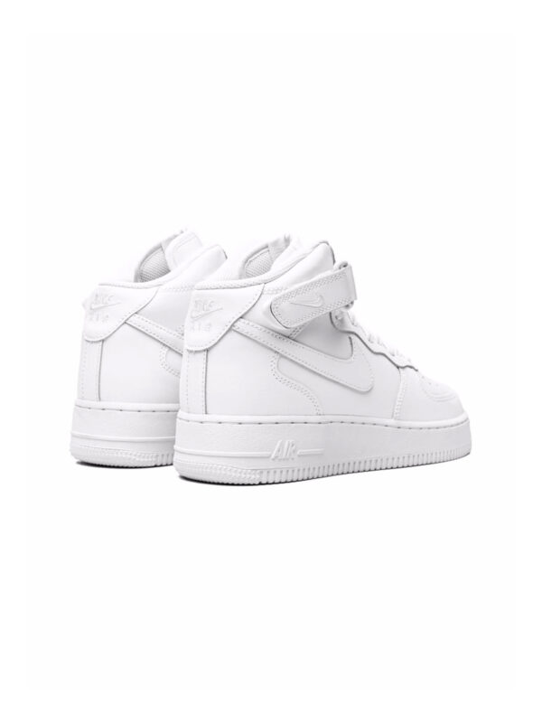 NIKE AIR FORCE 1 MID TRIPLE WHITE DH2933-111 - immagine 3